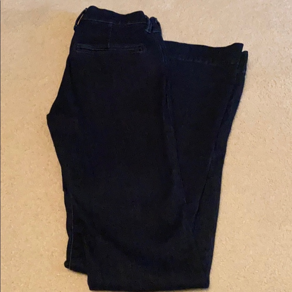 Express slim flare mid rise size 0